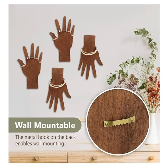 Real Wooden Hand Jewelry Display~NWT - Picture 6 of 11